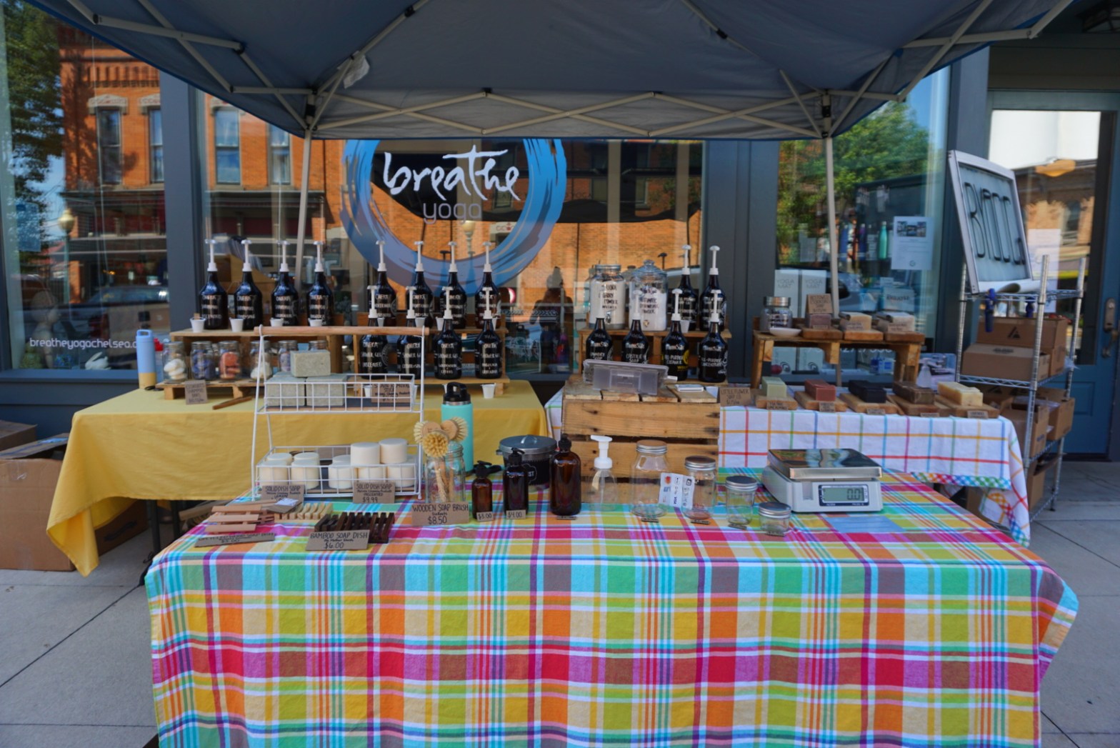 BYOC pop up at breathe yoga